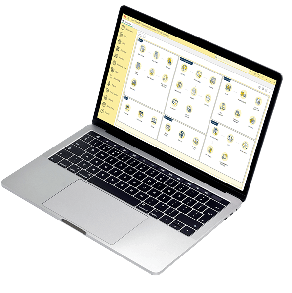 Laptop with the AccountingSuite App